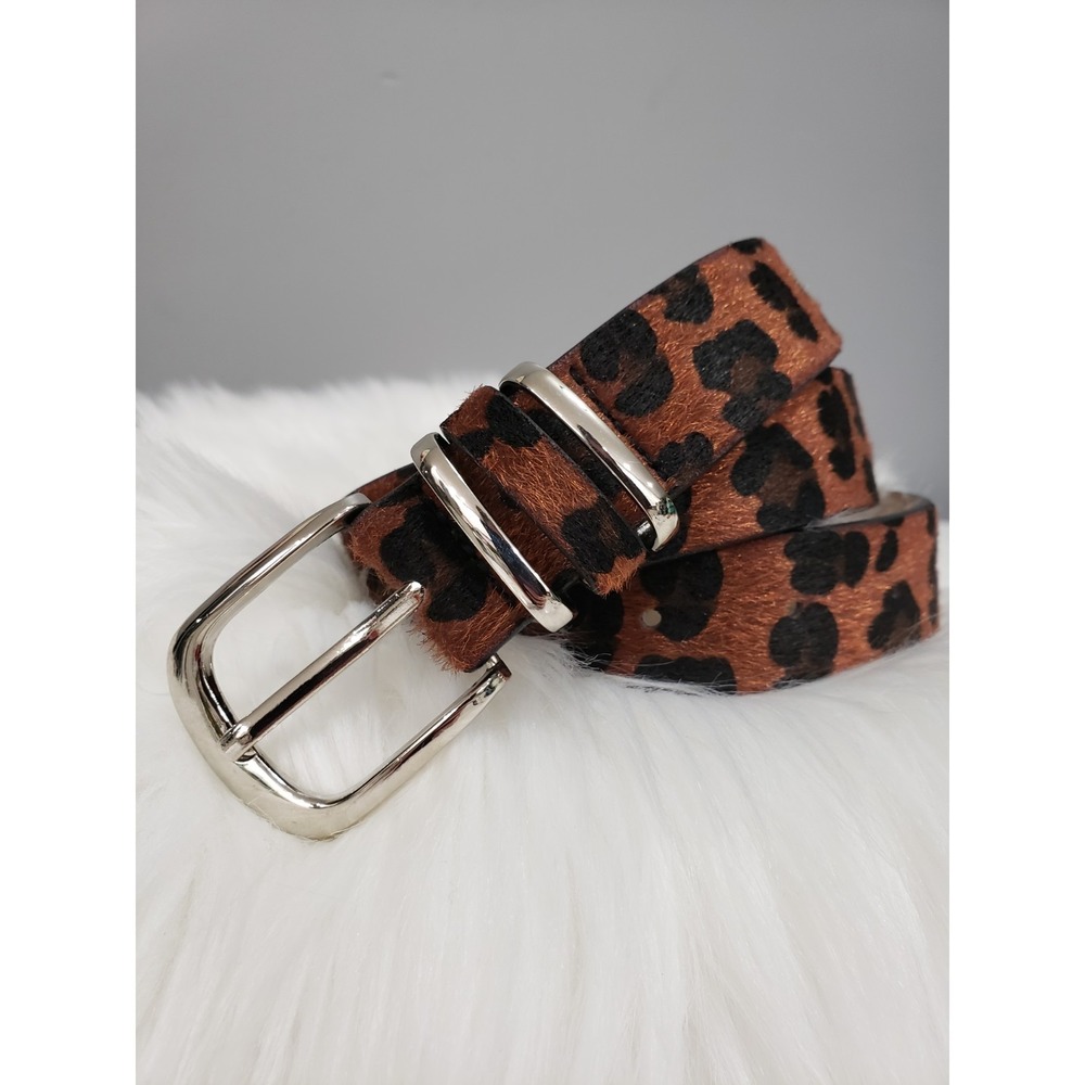 NWOT 8 other reasons CALF HAIR leopard print cheetah animal womens leather glam